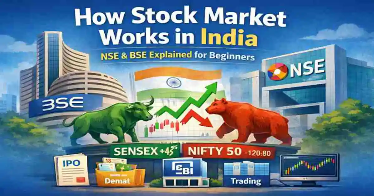 How Stock Market Works in India (NSE & BSE Explained for Beginners)